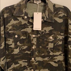 Cherry Koko Snap Camo Shirt